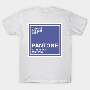 pantone 17-3938 TCX Very Peri, year 2022 T-Shirt